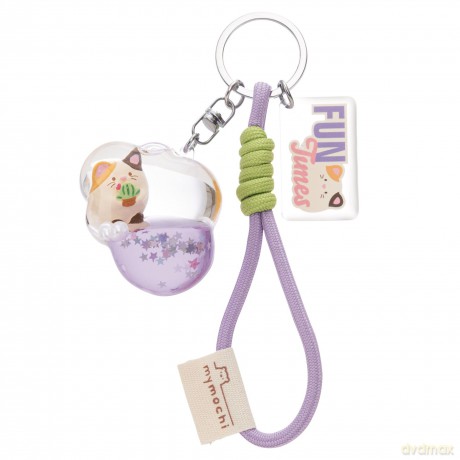 NICI Keyholder and bag charm cat Angy 5x4cm liquid on header card