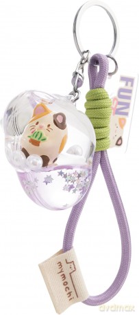 NICI Keyholder and bag charm cat Angy 5x4cm liquid on header card