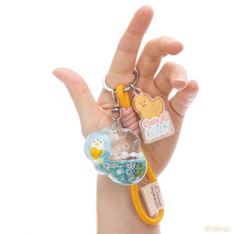 NICI Keyholder and bag charm penguin Waddle 5x4cm liquid on header card