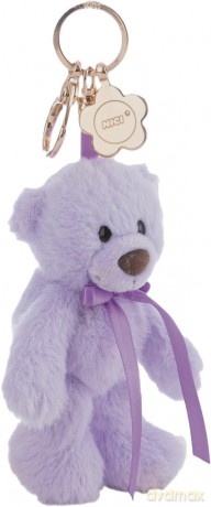 NICI wieszak/brelok na klucze miś Finni fioletowy 13cm