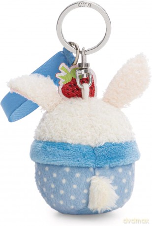 NICI Keyholder bunny cupcake "100% sub" 7cm on header card