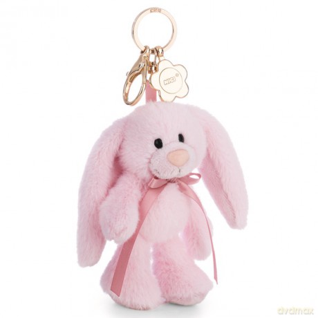 NICI wieszak/brelok na klucze królik Lopino różówy 13cm