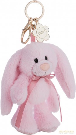 NICI wieszak/brelok na klucze królik Lopino różówy 13cm