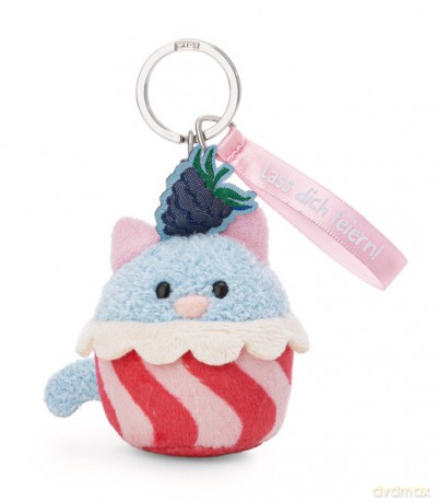 NICI Keyholder cat cupcake "Lass dich feiern!" 7cm on header card