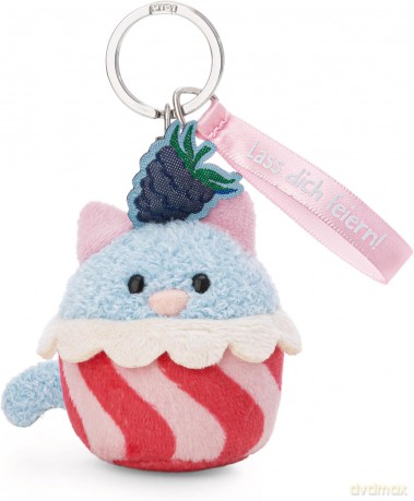 NICI Keyholder cat cupcake "Lass dich feiern!" 7cm on header card