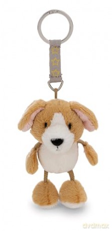 NICI Keyholder Talisminis dog brown 7cm on header card