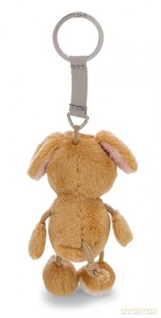 NICI Keyholder Talisminis dog brown 7cm on header card