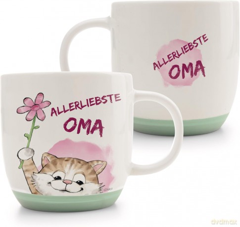 NICI Kubek cat ALLERLIEBSTE OMA 400ml 9,5x9,5cm