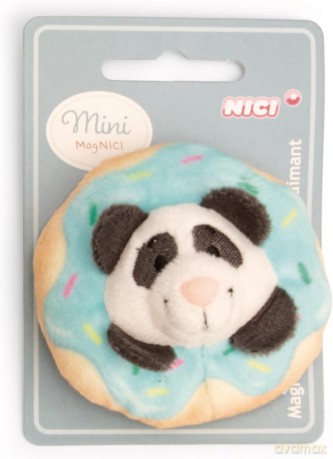 MagNICI panda z donatem magnes 7cm