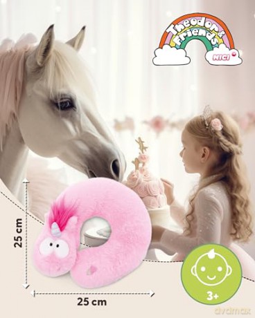 NICI poduszka podróżna różowy jednorożec 25x25cm