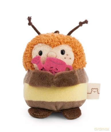 NICI mymochi przytulanka szerszeń Hadshi 8cm z konewką w kostiumie ogrodnika