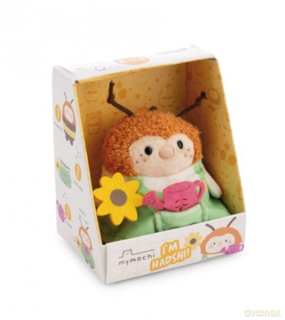 NICI mymochi przytulanka szerszeń Hadshi 8cm z konewką w kostiumie ogrodnika