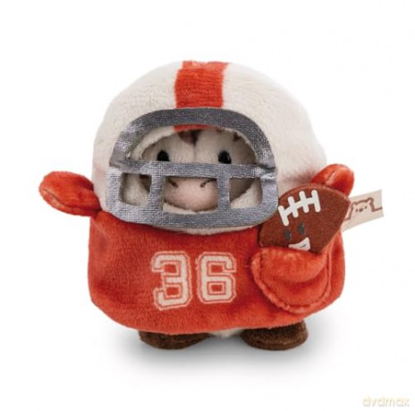 NICI mymochi przytulanka zebra Stripey 8cm z piłką do football'u w kostiumie footballisty