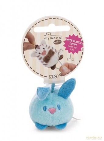 NICI mymochi minis pluszowa zawieszka królik Pibu 5cm jasno niebieski