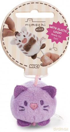 NICI mymochi minis pluszowa zawieszka kot Angy 5cm fioletowy