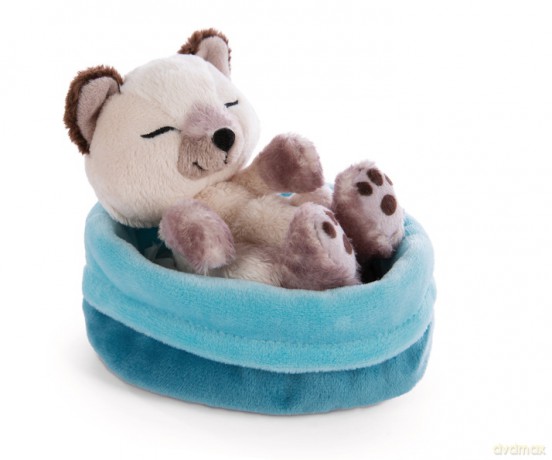 NICI śpiące zwierzątka Kot syjamski w koszyku 12 cm