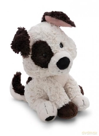 NICI Soft toy dog white 35cm sitting
