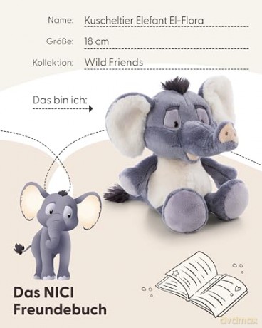 NICI Przytylanka Słoń El-Flora 18cm