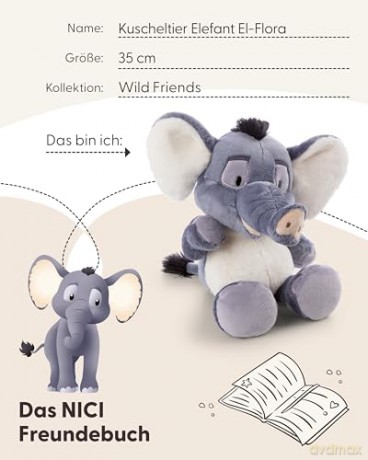 NICI Przytylanka Słoń El-Flora 35cm
