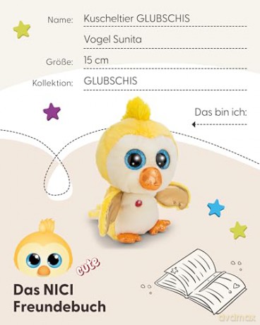 NICI Przytulanka ptak Sunita 15cm