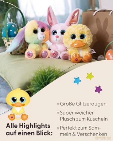 NICI Soft toy GLUBSCHIS Duck Honey Dee 15cm dangling