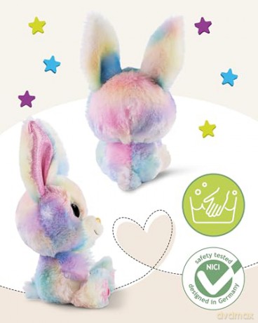 NICI Przytulanka królik Rainbow Candy 15cm