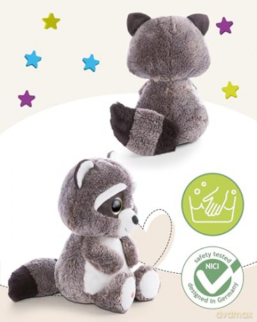 NICI Soft toy GLUBSCHIS raccoon Clooney 45cm