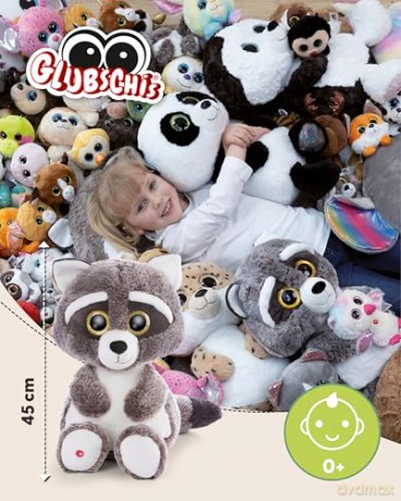 NICI Soft toy GLUBSCHIS raccoon Clooney 45cm