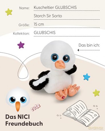 NICI Przytulanka bocian Sir Sorto 15cm