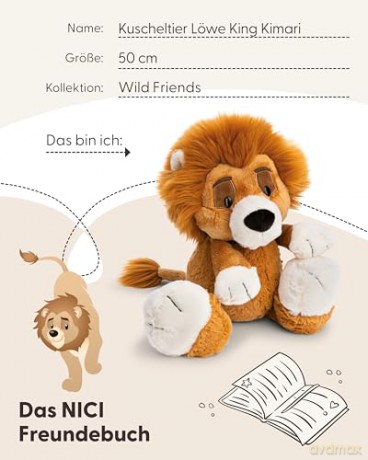 NICI Przytulanka lew Król Kimari 50cm