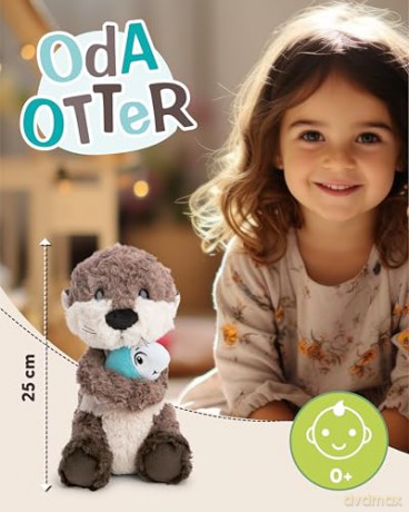 NICI Przytulanka wydra Oda z rybką 25cm