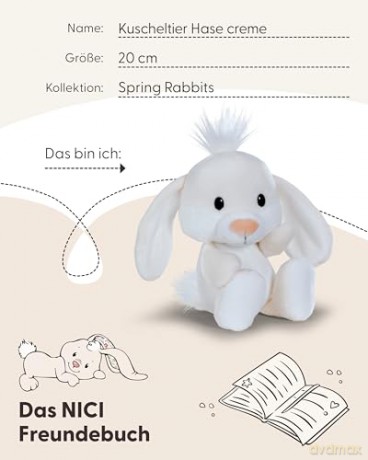 NICI Przytulanka królik kremowy 20cm