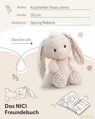 NICI Przytulanka królik kremowy 50cm
