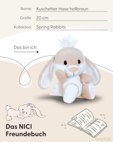 NICI Przytulanka królik jasno brązowy 20cm