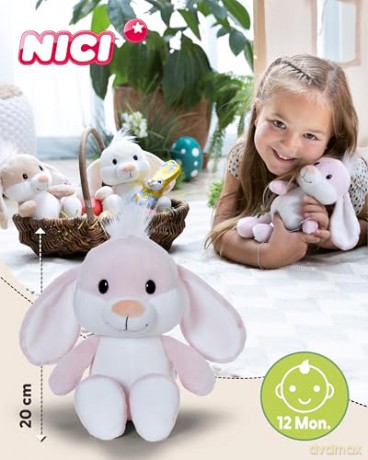 NICI Przytulanka królik jasno różowy 20cm