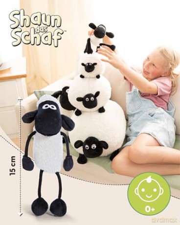 NICI Soft toy Shaun the Sheep 15cm dangling