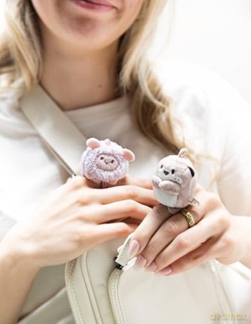 NICI mymochi minis pluszowa zawieszka owca Wools 5cm różowa