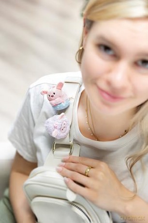 NICI mymochi minis pluszowa zawieszka owca Wools 5cm różowa