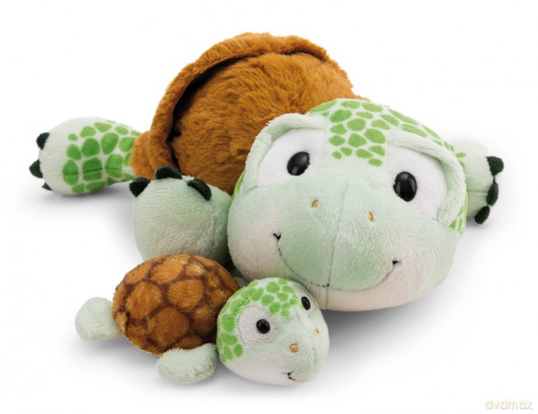 NICI Przytulanka mama żółw z żółwiątkiem 28cm