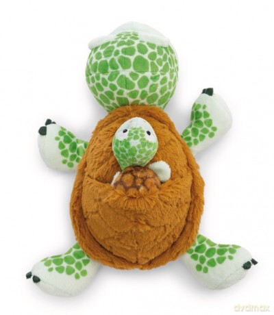NICI Przytulanka mama żółw z żółwiątkiem 28cm