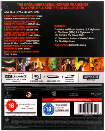 A Nightmare On Elm Street Collection (Koszmar z ulicy Wiązów) [7xBlu-Ray 4K]