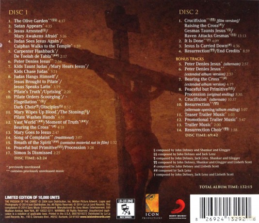 Passion of the Christ soundtrack (Pasja) [2CD]