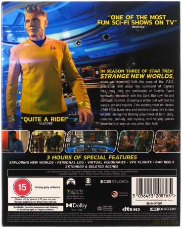 Star Trek: Strange New Worlds - Season Three [Blu-Ray 4K]