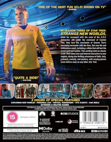 Star Trek: Strange New Worlds - Season Three (steelbook) [Blu-Ray 4K]