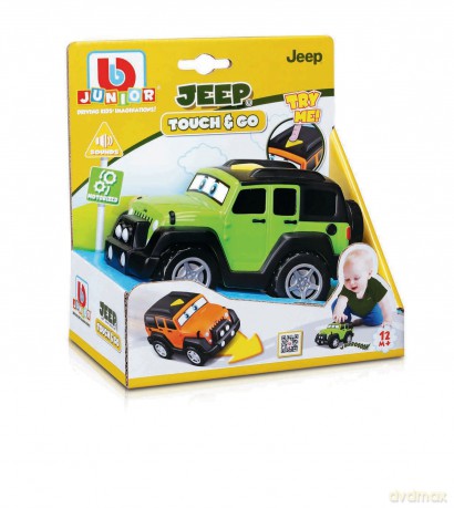Bburago Junior Auto Jeep Wrangler z Dźw. Zie/Pomar