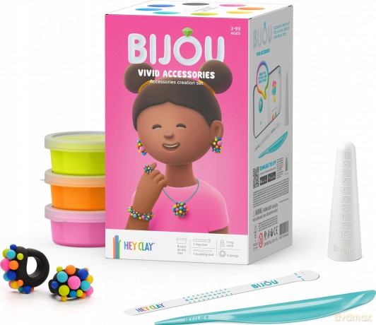 Hey Clay Zestaw Bijou Vivid + Akc. 8pak Cee