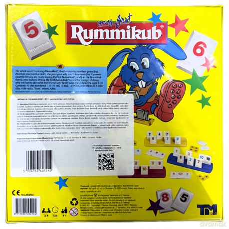 Lemada Gra Rummikub My First Rummikub Lt, Łt, Es