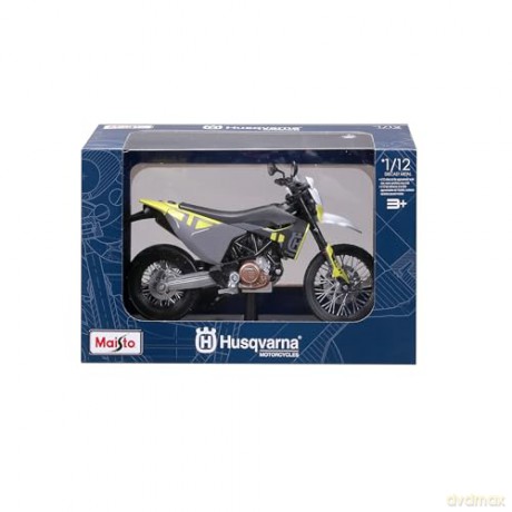 Maisto Motocykl 1:12 2023 Husqvarna 701+Podstawka