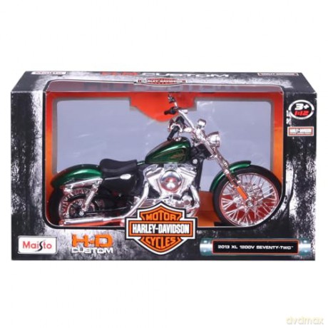 Maisto Motocykl 1:12 H-D 2013 Xl1200v 72 Ziel
