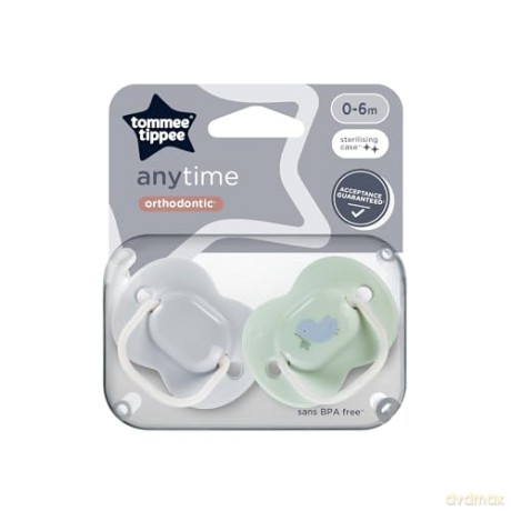 Tommee Tippee Smoczki Uspok Anytime 0-6m Mix 2pak